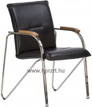 Lili szék, ovis méret, 34 cm magas, pácolt narancs támlával és ülőkével, rakásolható