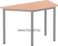 Emese juhar trapéz asztal - bézs fém lábbal 58 cm