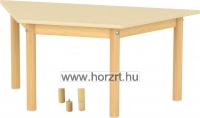 Trapéz asztal<br>120x60 cm<br>58 cm magas