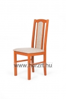 Lili szék, ovis méret, 34 cm magas, pácolt kék támlával és ülőkével, rakásolható