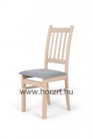Lili szék, ovis méret, 30 cm magas, pácolt piros támlával és ülőkével, rakásolható