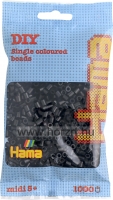 Hama MIDI gyöngy - fekete 1000 db-os