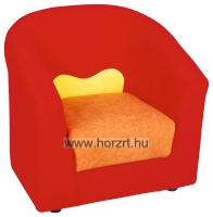 Összehajtható matrac - 3 részes, narancs-piros 0 hó+