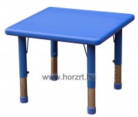 Happy Négyzet asztal, állítható magasságú - kék
