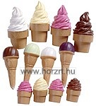 Tölcséres fagylaltok - boltos játékhoz 24 hó+