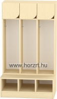 Laura keskeny szekrény, ajtós, 46x40x145 cm, juhar