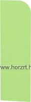 Ajtó -kicsi Komfort gyermeköltözőhöz, 23,9x25,6 cm - íves, zöld