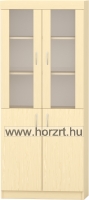 Irodabútor - Ajtós magas szekrény, polcos, 80x40x190 cm