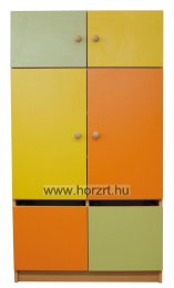 Misi szekrény - 2 ajtós, 83x36x47 cm, juhar alap