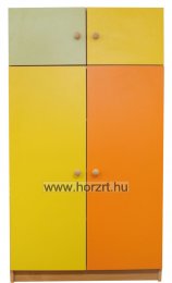 Marci sarokelem, 75x75x86 cm, juhar-narancs