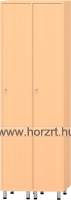 Flóra felülajtós szekrény, 90x40x187 cm, juhar-narancs