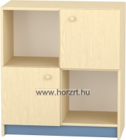 Komfort szekrény  II. - 4 fakkos- átlós ajtós acélkék