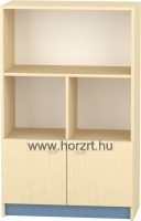 Irodabútor - Ajtós magas szekrény, polcos, 80x40x190 cm