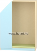 Törölköző- és fogmosópohártartó, 14 személyes, 75x18x59 cm, juhar
