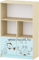 Ajtó -nagy Komfort gyermeköltözőhöz, 80,3x25,6 cm - íves, fehér