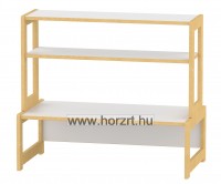 Trapéz asztal<br>120x60 cm<br>46 cm magas