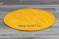 Zora egyszínű körszőnyeg Sárga 80 cm átmérőjű