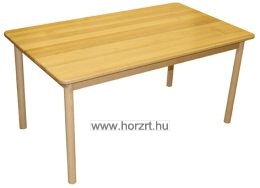Téglalap asztal, 120x67x64 cm, lekerekített sarkokkal, élekkel - juhar