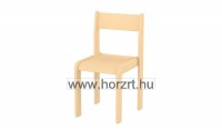 Piroska szék,natúr- fehér csővázas 30 cm ülésmagasság