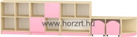 Komfort gurulós játéktároló -pasztell rózsaszín