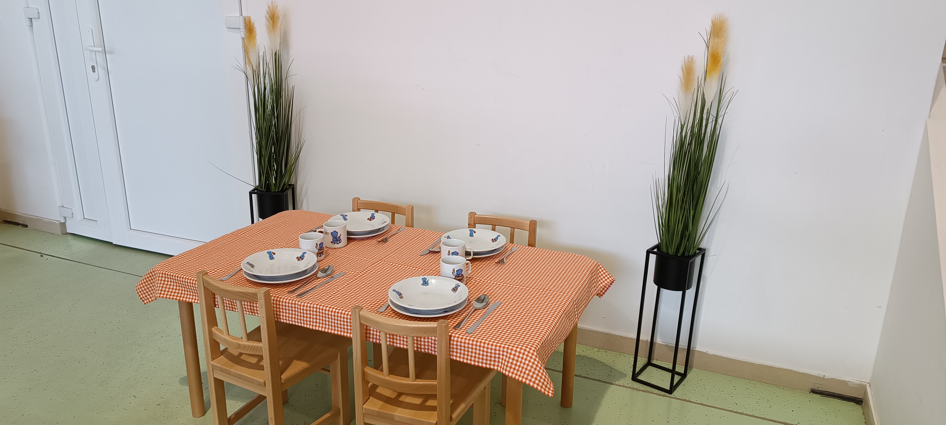 Abrosz 80x140cm kockás pamutvászon - Narancs