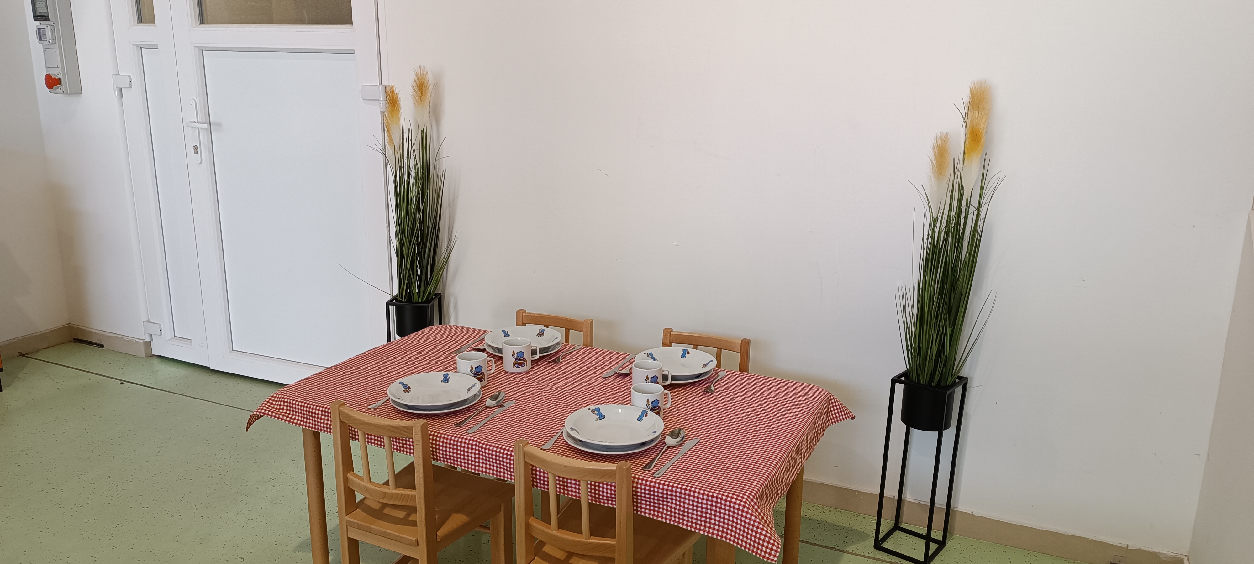 Abrosz 80x140cm kockás pamutvászon - Piros