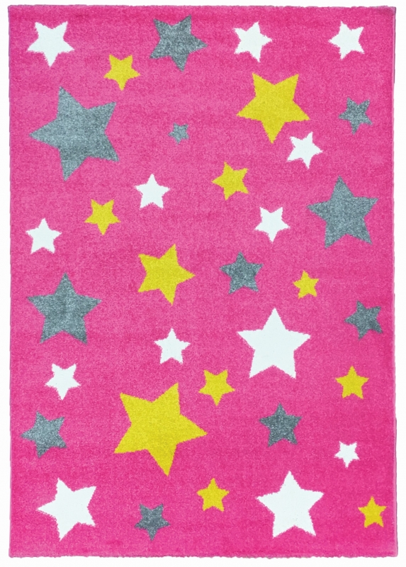Pink csillagos szőnyeg 160x230 cm
