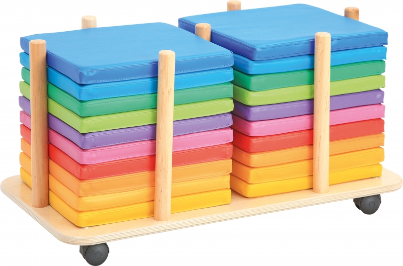 Tároló 20 db négyszögletes ülőpárnához