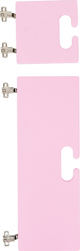 Ajtószett Bambi gyermeköltözőhöz - világos rózsaszínben