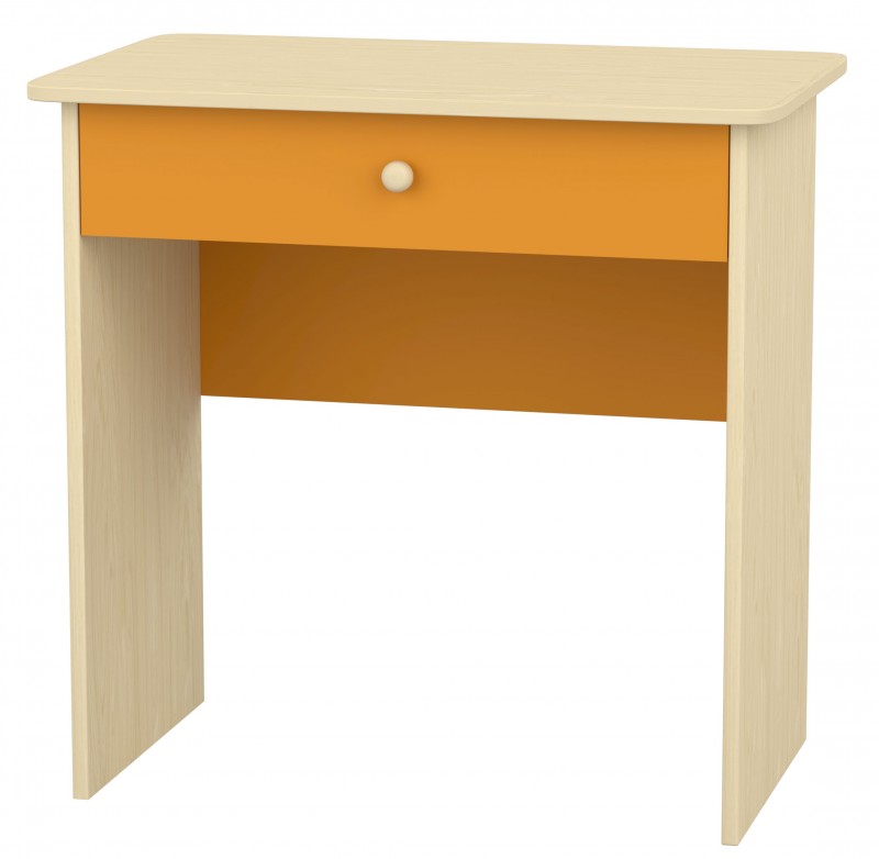 Flóra asztal, 80x50x78 cm, juhar - narancs