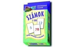 Kártya - számok 1-100, 50 db - 2 oldalas fol0358n