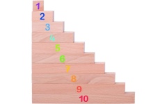 Fa számolórúd készlet - számok, számképek, színek és méretek gk58535n