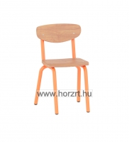 Emese szék-csővázas 34 cm ülésmagasság - narancs vázzal