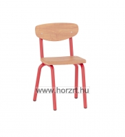 Emese szék-csővázas 34 cm ülésmagasság - piros vázzal
