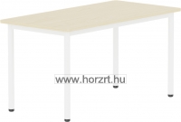 Emese bükk téglalap asztal - sárga fém lábbal 58 cm