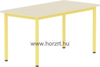 Emese juhar téglalap asztal- zöld fém lábbal 58 cm