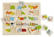 Hape Bébi puzzle, vidéki táj 3 az 1-ben - 12 hó+