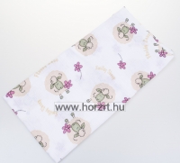 Textil pelenka, 70×70 cm, bárányos rózsaszín