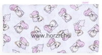 Textil pelenka, 70×70 cm, macis rózsaszín