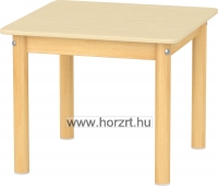 Óvodai négyzet asztal<br>60x60x58 cm, lekerekített sarkokkal,élekkel ABS élzárással