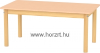 Óvodai téglalap asztal, 120x67x52 cm, lekerekített sarkokkal, élekkel ABS élzárással