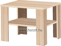 Trapéz asztal bükkfából<br>112x53 cm<br>64 cm magas