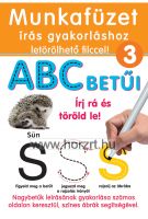 Munkafüzet írás gyakorláshoz letörölhető filccel - ABC betűi