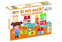 Maxi blocks építő- Ki mit eszik? 18 hó+