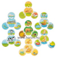 Hape Montessori tükrös forma puzzle 10 hó+