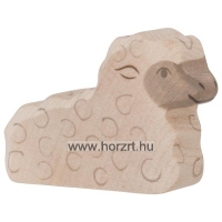 HOLZTIGER Állatfigura, bárány, fekvő