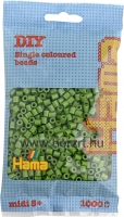 Hama vasalható gyöngy - 1000 db-os olívazöld színű Midi