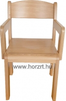 Lili szék, ovis méret, 30 cm magas, kék támlával és ülőkével, rakásolható