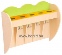 Bölcsődei Trapéz asztal 118x60x46 cm, lekerekített sarkokkal,élekkel ABS élzárással