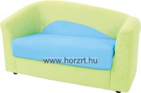 Pihenő kanapé 2 személyes, zöld-kék
